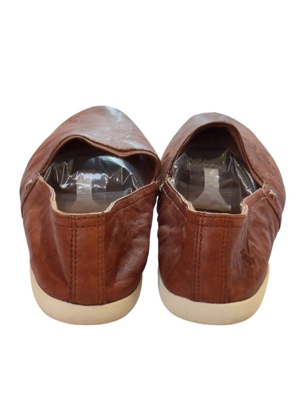FRYE Melanie Women's Slip On Leather Shoes 9M Brown With Rubber Sole - Picture 4 of 10